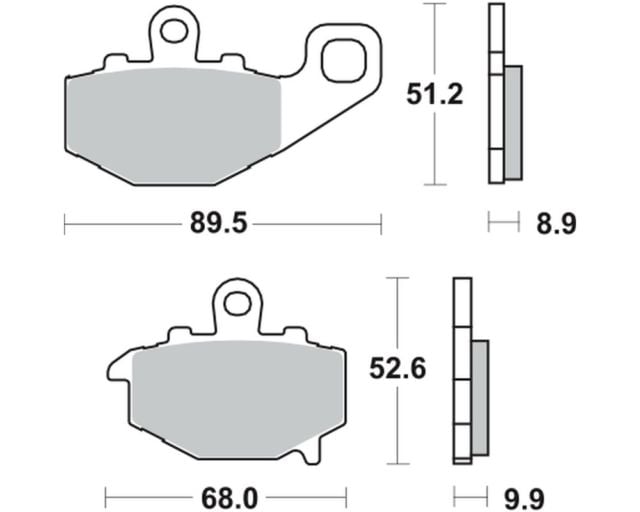 Placute frana sinter TRW MCB662SH