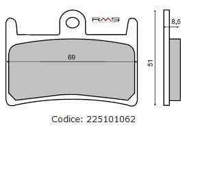 Placute frana (Sinter) Yamaha YZF R7 99- 01 FZS 1000 01- 05 YZF 1000 96- 01