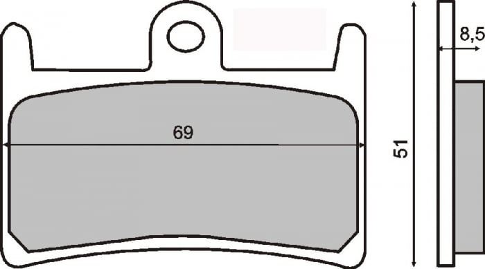 Placute frana (Sinter) Yamaha YZF R7  99- 01  FZS 1000  01- 05  YZF 1000  96- 01