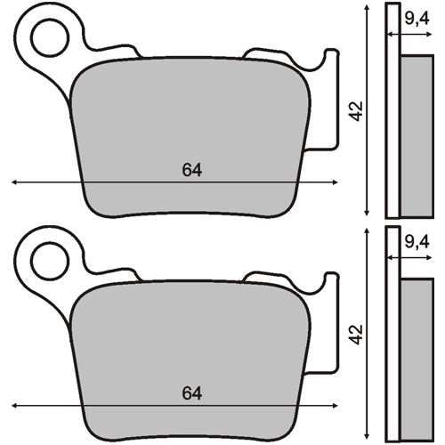 Placute frana spate Husqvarna KTM 125-525