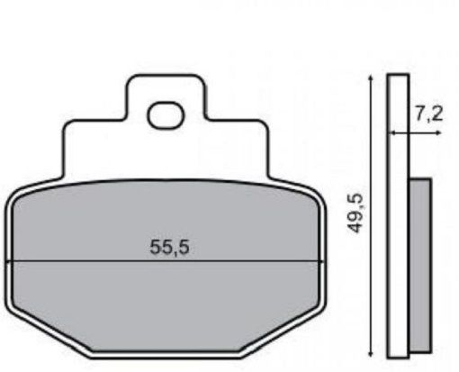 Placute frana spate Piaggio Hexagon