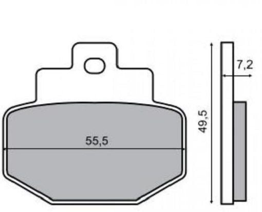 Placute frana spate Piaggio Hexagon