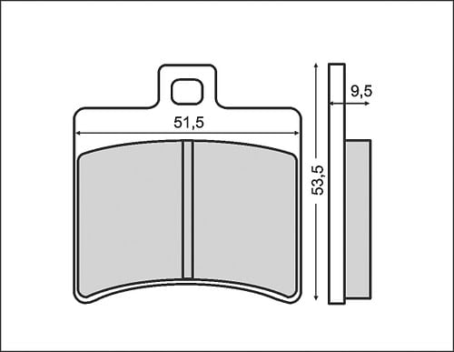 Placute frana SR Scarabeo Atlantic Leonardo 50-500 Malaguti 150-400