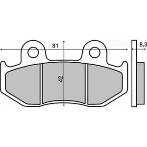 Placute frana Suzuki AN400 Burgman  98-99