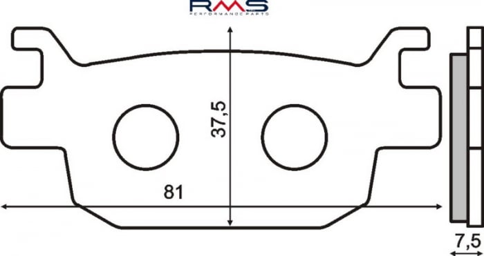 Placute frana Suzuki Burgman 125-200 07 Honda Jazz 250 05 SH 300 02