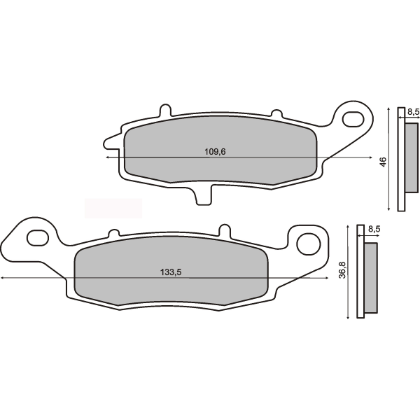 Placute frana Suzuki GS 500 96- 05 GSF 600 Bandit 00- 04