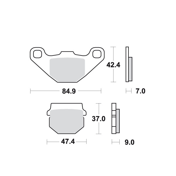 Placute frana TRW Lucas MCB519