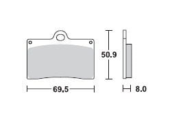 Placute frana TRW Lucas MCB540