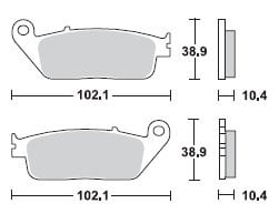 Placute frana TRW Lucas MCB631