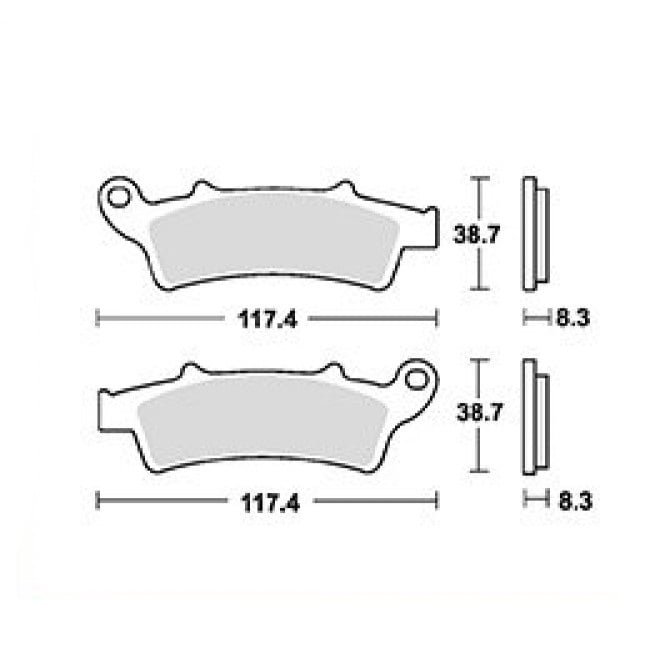 Placute frana TRW Lucas MCB726