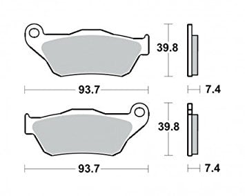 Placute frana TRW Lucas MCB786