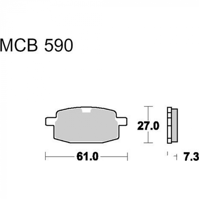 Placute frana Yamaha Jog