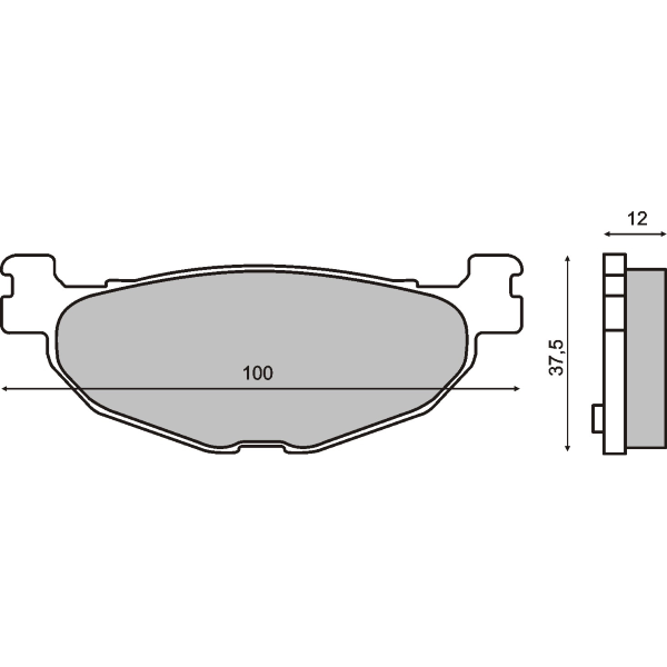 Placute frana Yamaha Majesty 400  04- 08  XP Tmax  04- 08