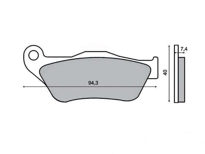 Placute frana Yamaha RX Xmax 125-250  05- 07