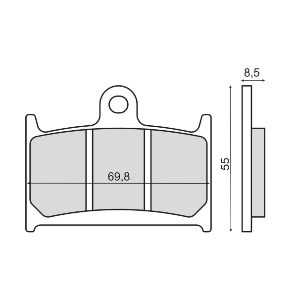 Placute frana Yamaha TZ 125 fata