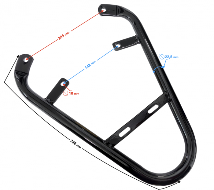 Portbagaj Active, culoare negru, 390mm lungime [2]