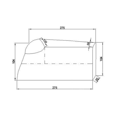 Prelata / husa moto impermeabila premium JMP, cu strat PVC, negru, 275x108, 500cc - 1000cc [3]