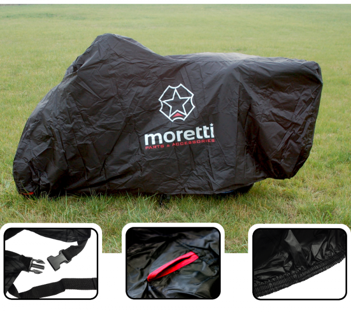 Prelata moto exterior, material impermeabil, 203cm x 83cm x 119cm, marime S [3]