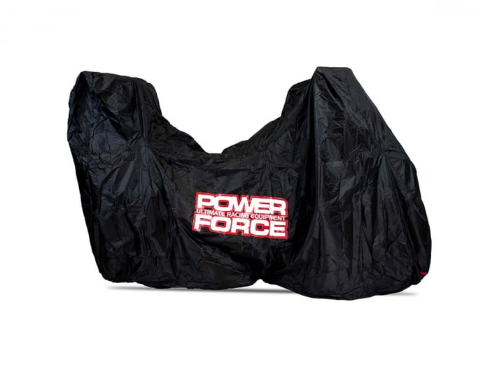 Prelata moto impermeabila pentru motoare cu topcase, marime XL, culoare negru, PowerForce