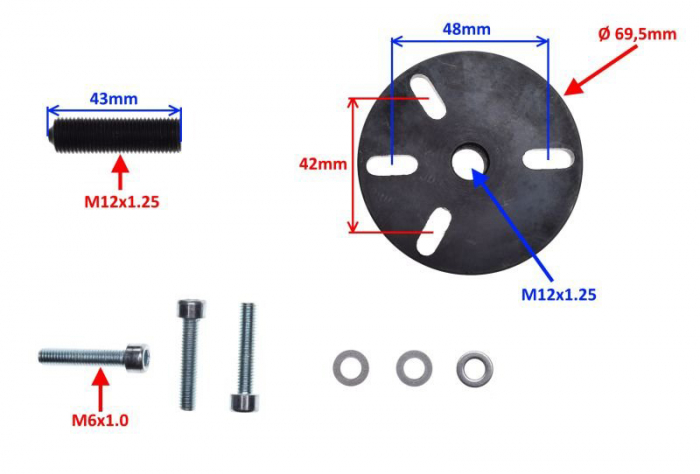 Presa extractor volanta motociclete, universale [2]