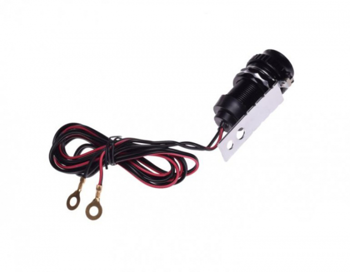 Priza moto + suport, 1 x USB + afisaj voltaj [3]