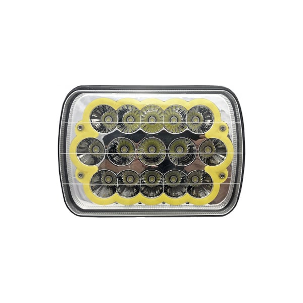 Proiector Moto Atv cu 3 moduri de lumina, 61 LED-uri, 12V-24V 24W - lumina alb rece, galben