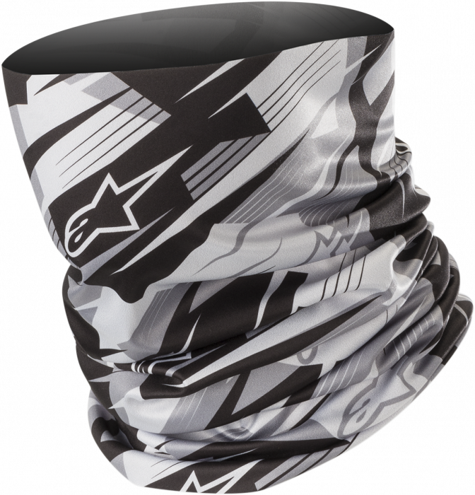 Protectie Alpinstars Blurred Neck Tube Negru Alb marimea OS