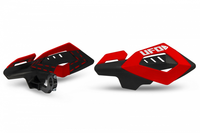 Protectii maini motocross/enduro Ufo Plast Arches, marime universala, culoare rosu [2]