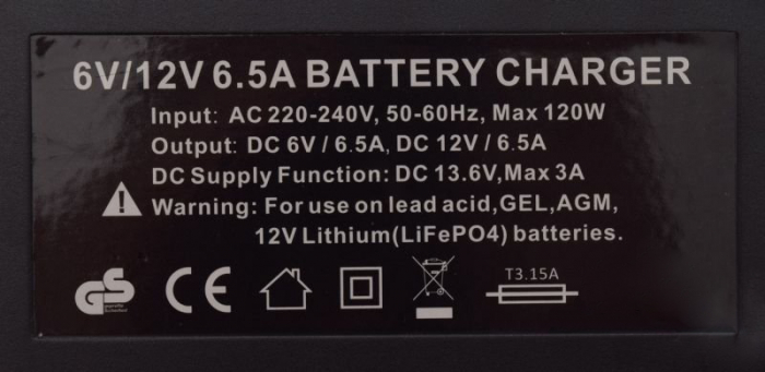 Redresor baterii 6V / 12V, 1.3 Ah - 120 Ah [3]