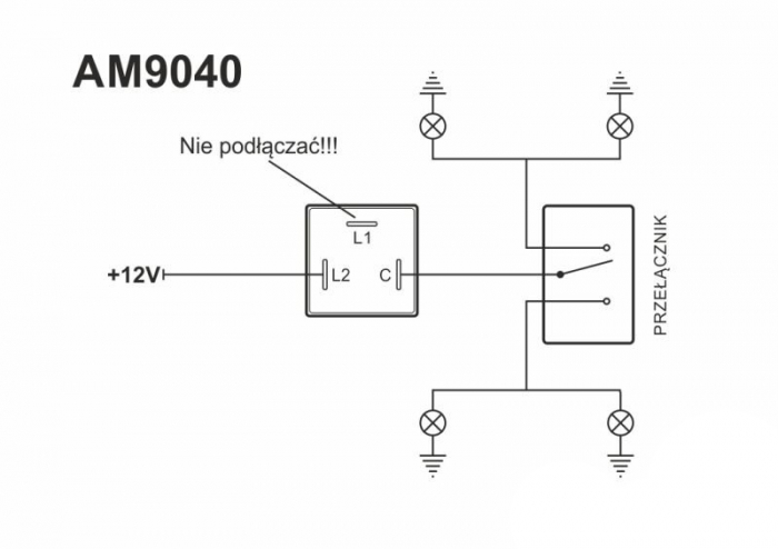Releu semnalizare 3 pini 12V 2X21W Ducati [3]