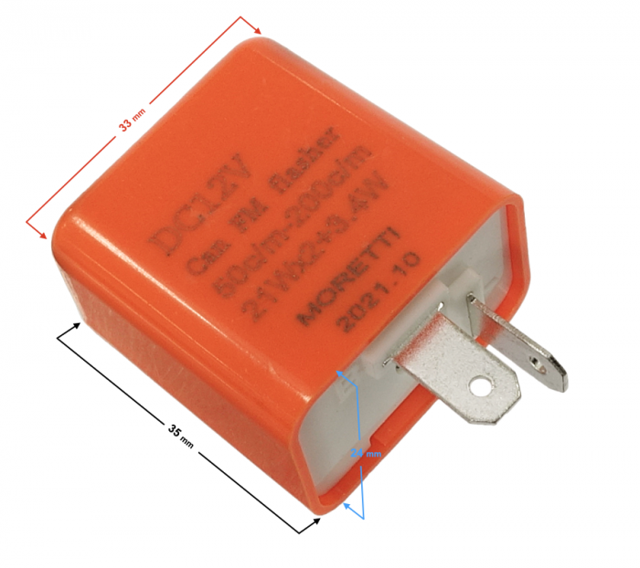 Releu semnalizare LED 2 pin 12V [2]