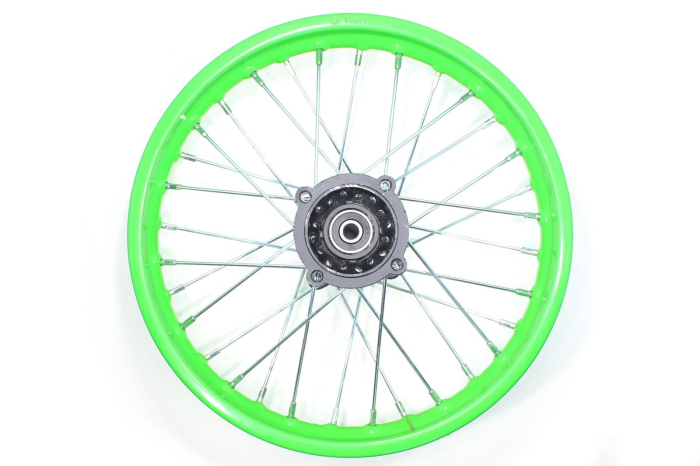 Roata spate cross 1.85-14'', 125cc, cerc verde [3]