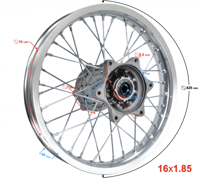 Roata spate 16x1.85 [3]