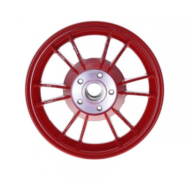 Roata spate motocicleta, 9x1.75, culoare rosu [3]