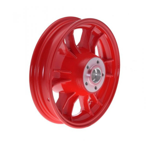 Roata spate motocicleta, 9x1.75, culoare rosu