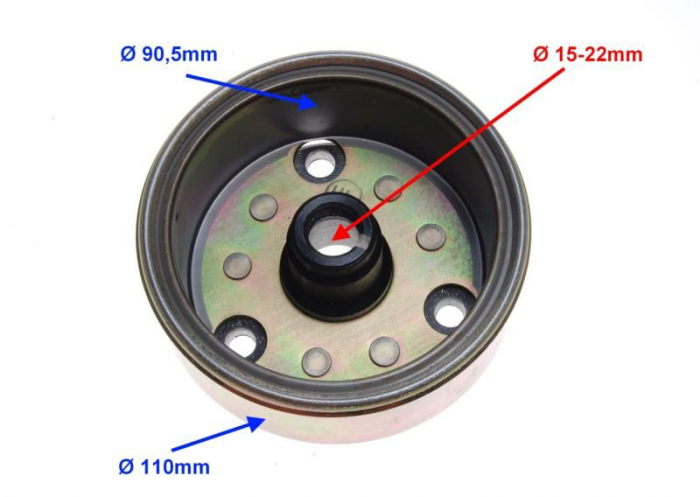 Rotor pentru ATV250 STXE fara rulment unisens [2]
