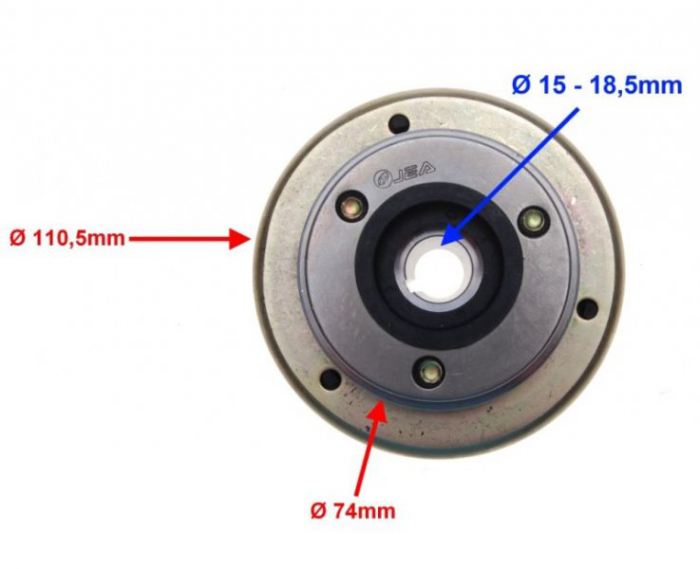 Rotor si bendix, atv, 110cc [2]