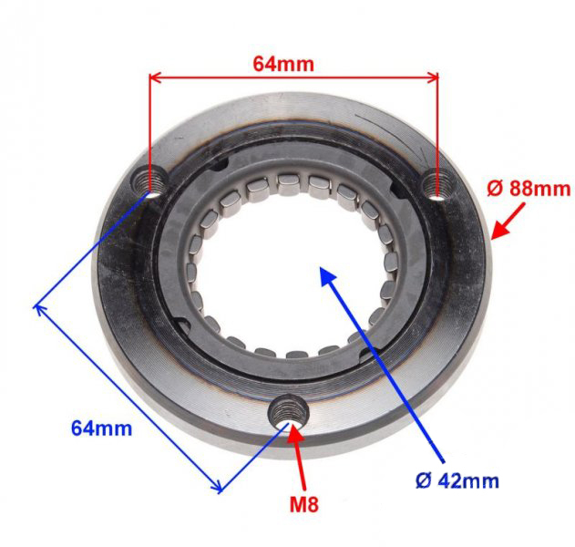 Rulment cuplaj pornire ATV250 STXE [2]