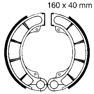 Saboti frana spate EBC INC Springs 160 x 40 mm