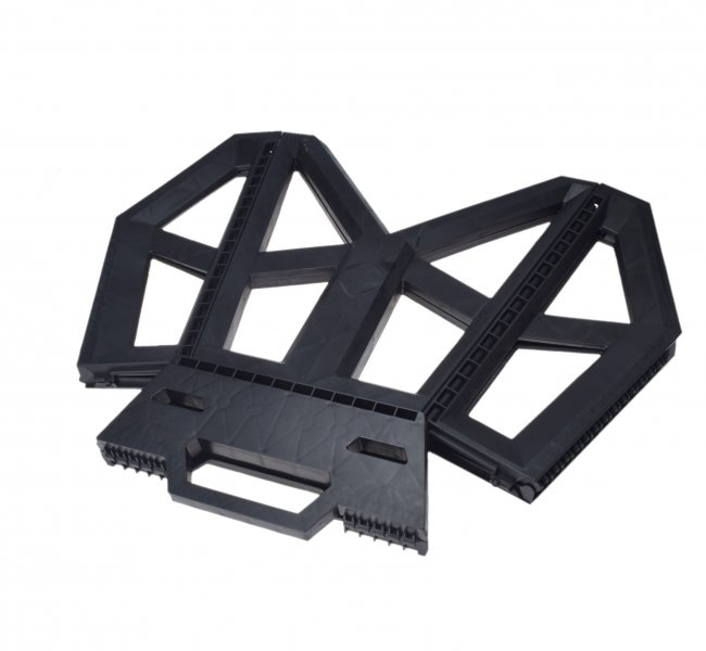 Scaun tip taburet, pliabil, culoare negru [2]