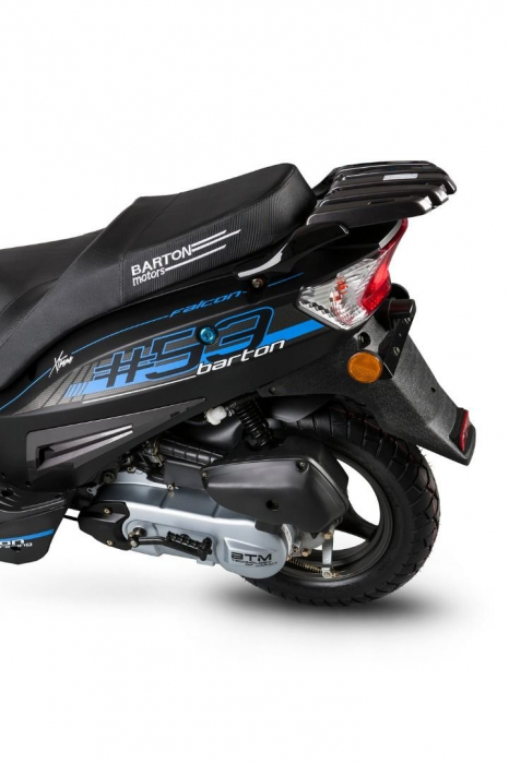 Scuter Barton Falcon 50cc, culoare negru/albastru [3]