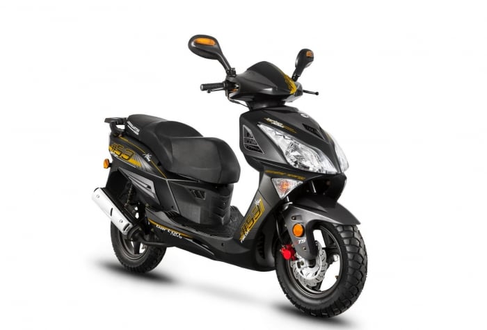 Scuter Barton Falcon 50cc, culoare negru galben