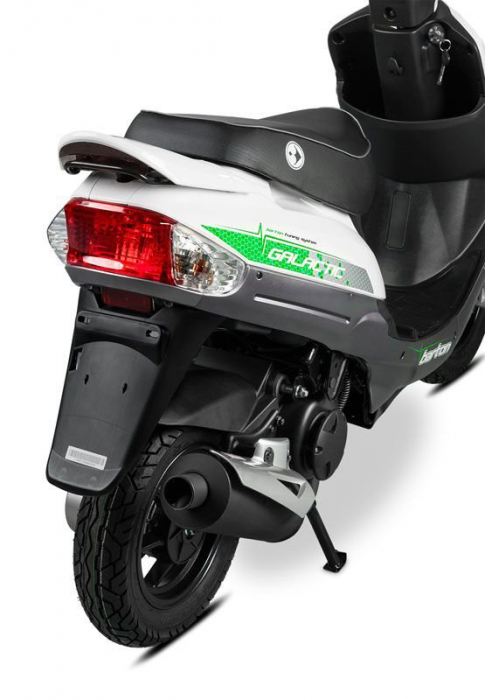 Scuter Barton Galactic 50cc, culoare alb/verde [3]