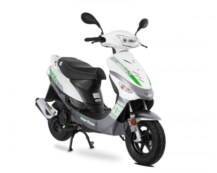 Scuter Barton Galactic 50cc, culoare alb verde