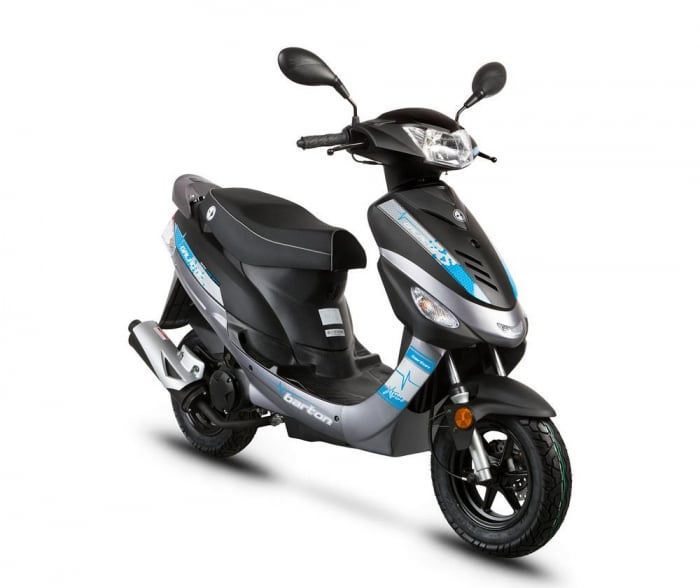 Scuter Barton Galactic 50cc, culoare negru albastru