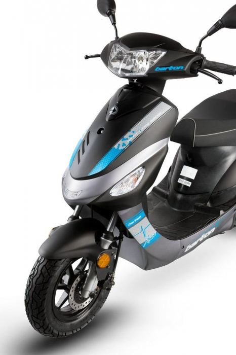 Scuter Barton Galactic 50cc, culoare negru/albastru [2]