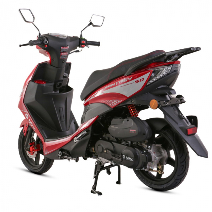 Scuter Blinc Fantasy 50cc, culoare rosu/gri [3]