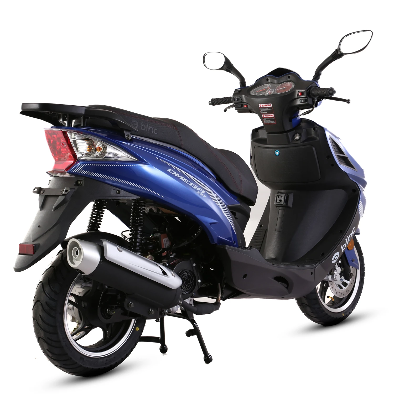 Scuter Blinc Omega 50cc, culoare negru/albastru [3]