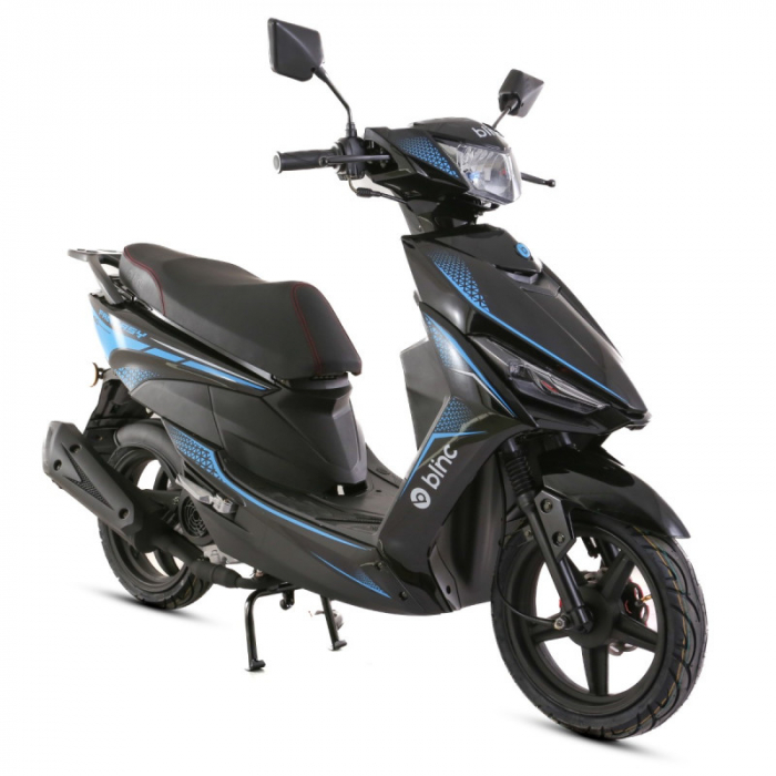 Scuter Blinc Fantasy 50cc, culoare negru/albastru [6]