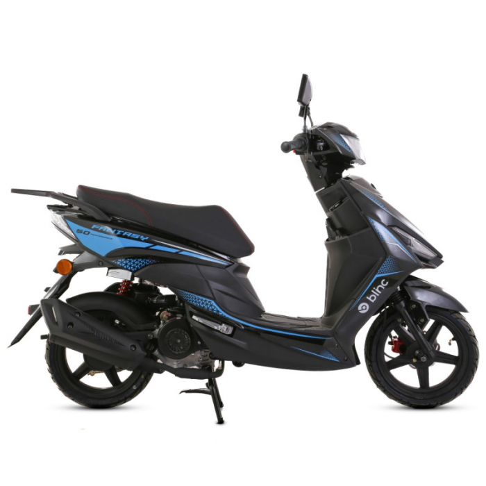 Scuter Blinc Fantasy 50cc, culoare negru/albastru [5]